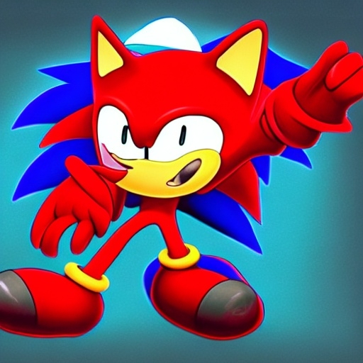 Prompt: sanic Sonic right nexus phooov and No knuckles’s okp