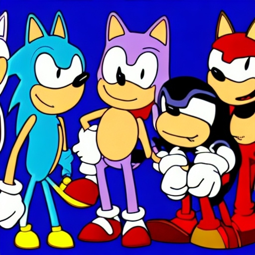 Prompt: Sonic Family guy from ( 2 5 7 8 )