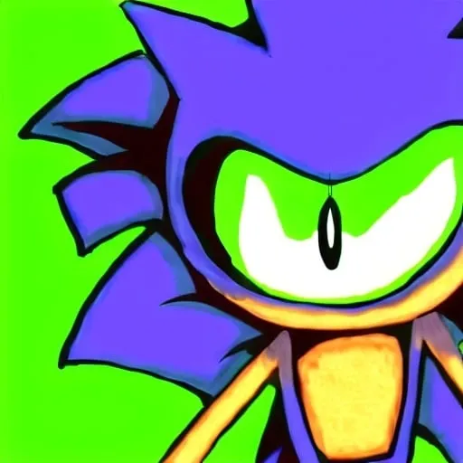 Prompt: sonic.exe horror Creepypasta digital art "weird sonic egh deviantart" MS paint artterrible dr eggman  mma illustration,3 ,D 4 , K  painting, drawing, art, green Rogh creepy found  sketch art detail 6 , 4 4 , K photograph total mouth eyeball eyeball flashing light fire head screaming light