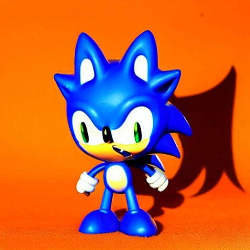 Prompt: opbv-opby klyo n Sonic cute kawaii Sonic mini play funko toy