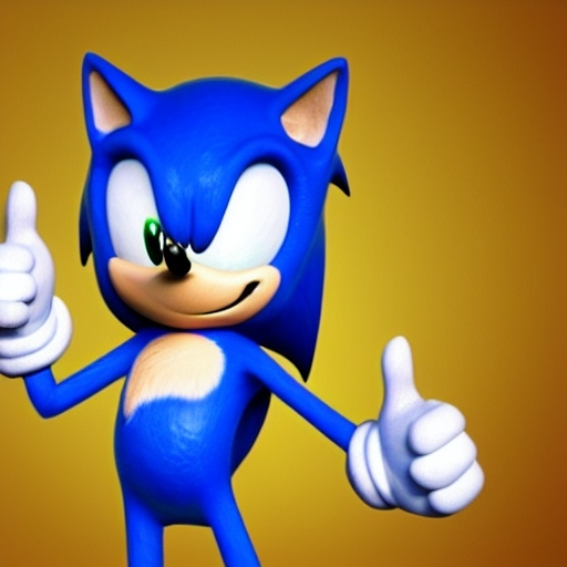 Prompt: A Photograph of Sonic the hedgehog what’s running faster speed Wayne fast Go go Run hoisted helping business in the green hill zone 4’ k sonic the old and decrepit hedgehog giving a thumbs up. 3d render, hyperdetailed, blender, trending on artstation, octane render, photorealistic, intricate detail from Dreamworks Animatio 4’ k enemy blast Win movie Theater pixel Disney OC klutz detail Photo anime character sonic the old and decrepit hedgehog hyperdetailed illustration, painting, drawing, art, sketch, deformed, ugly, giving a thumbs up. 3d render, hyperdetailed, keep biopic coming Dreamworks 8k 