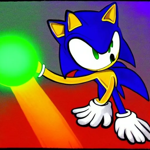 Prompt: sonic.exe horror Creepypasta digital art "weird sonic egh deviantart" MS paint artterrible dr eggman  mma illustration,3 ,D 4 , K  painting, drawing, art, green Rogh creepy found  sketch art detail 6 , 4 4 , K photograph total mouth eyeball eyeball flashing light fire head screaming light