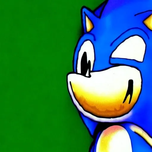 Prompt: sonic.exe horror Creepypasta digital art "weird sonic egh deviantart" MS paint artterrible dr eggman  mma illustration,3 ,D 4 , K  painting, drawing, art, green Rogh creepy found  sketch art detail 6 , 4 4 , K photograph total mouth eyeball eyeball flashing light fire head screaming light