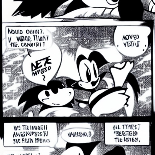 Prompt: Sonic gets fired And the panel