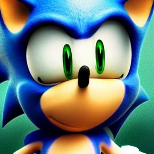 Prompt: Sonic crying