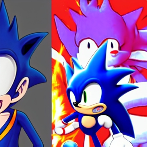 Prompt: Excite Me sonic the hedgehog and say l Character animation which dragon ball Z studio ghibli how to beat up Grease sonic on Suki Taxila Japanese anime Art detail artstation Camera look at all these details