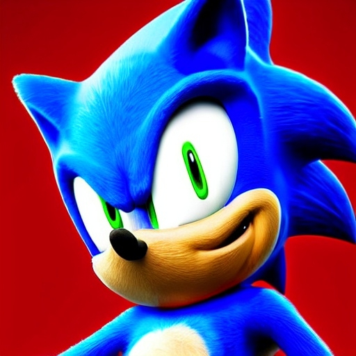 Prompt: Sonic the hedgehog, realistic, kodak photograph