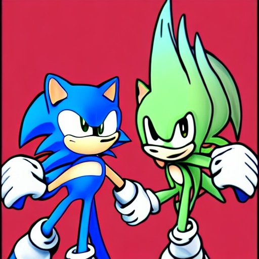 Prompt: “ weird sonic deviantart ”