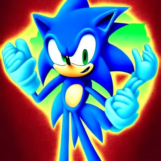 Prompt: sonic.exe digital art "weird sonic deviantart" terrible mma illustration,3 ,D 4 , K  painting, drawing, art, sketch