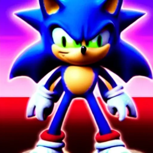 Prompt: And Sonic weird 2001:nightmare creepy found Creepypasta