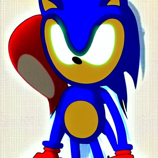 Prompt: creepypasta Sonic.Exe for scary red eyes flashlight torque Black white creepy found Break laughing white