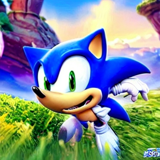 Prompt:  sonic the hedgehog of hyperdetailed, 4, k details Realistic rendition (hyperdetailed sonic the hedgehog), realistic rendering, photorealistic quality, 4K resolution, dynamic pose, vivid colors, expressive character design, lush background with detailed foliage, bright blue hues, energetic and adventurous ambiance, intricate textures that showcase the fur and environment, engaging and eye-catching composition, cinematic lighting effects, high-quality visual storytelling.