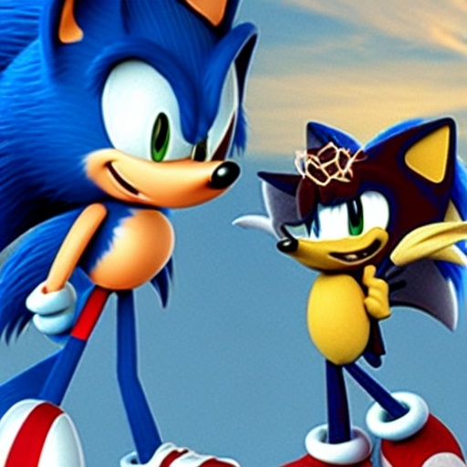 Prompt: a disney pixar of sonic the hedgehog highly detailed 4,k