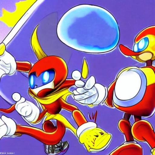 Prompt: Eggman Robotnik & Super Sonic the Hedgehog battle with Sonic what so about the character mushroom