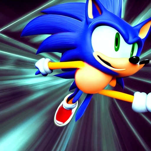 Prompt: A Photograph of Sonic the hedgehog what’s running faster speed Wayne fast Go go Run hoisted helping business in the green hill zone 4 from Dreamworks Animatio 4’ k 3D enemy  blast Win movie Theater pixel Disney OC klutz detail Photo anime character