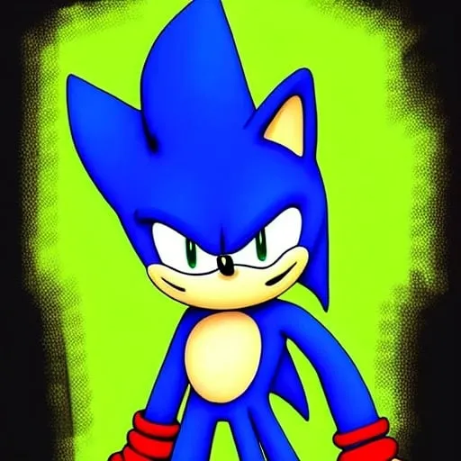 Prompt: sonic.exe digital art "weird sonic egg deviantart" terrible dr eggman  mma illustration,3 ,D 4 , K  painting, drawing, art, green door Robotnik creepy found  sketch art detail 6 , 4 4 , K photograph total