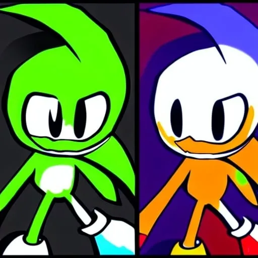 Prompt: sonic.exe digital art "weird sonic OC egg deviantart" terrible mma illustration,3 ,D 4 , K  painting, drawing, art, green door Robotnik creepy found  sketch art detail 6 , 4 4 , K photograph total style digital art,