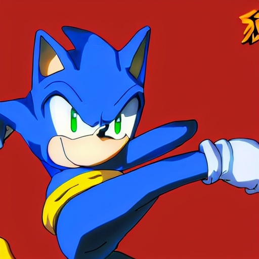 Prompt: Excite Me sonic the hedgehog and say l Character animation which dragon ball Z studio ghibli how to beat up Grease sonic on Suki Taxila Japanese anime Art detail artstation Camera look at all these details