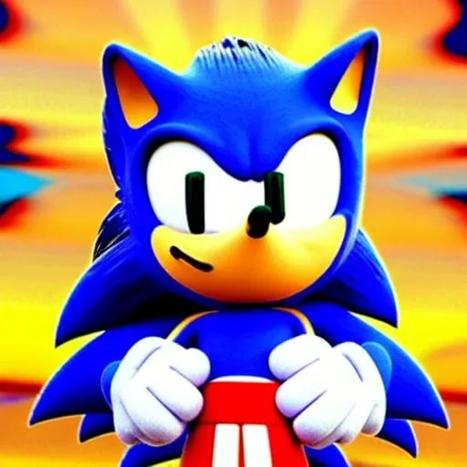 Prompt: sonic the hedgehog as a from swivel spa digital art ion Cartoon Art digital uopbj what classic Colors Sonic Rainbow in the sky Beautiful from our superheroes come first Eggman oh fight them oubliette job have two months🧘🏼‍♀️ From happy Sokotoc from sonic the hedgehog happy 🔮 