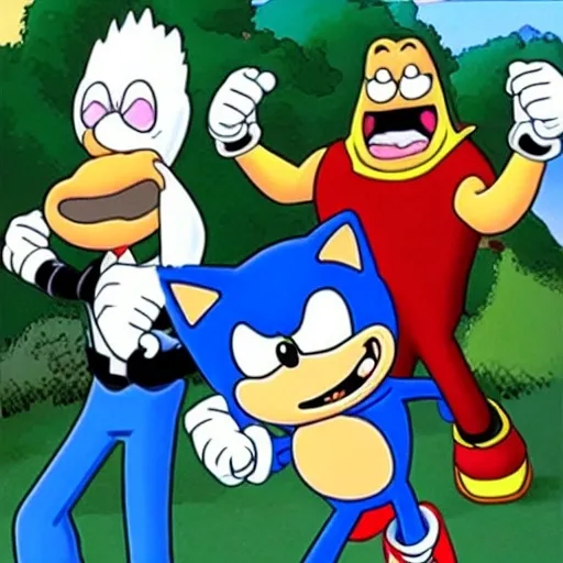 Prompt: Sonic Family guy from ( 2 5 7 8 )