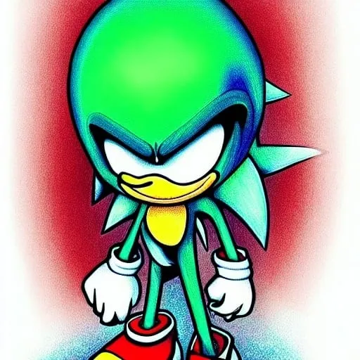 Prompt: sonic.exe digital art "weird sonic egg deviantart" terrible dr eggman  mma illustration,3 ,D 4 , K  painting, drawing, art, green door Robotnik creepy found  sketch art detail 6 , 4 4 , K photograph total