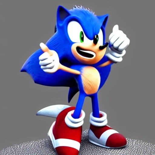 Prompt: A Photograph of Sonic the hedgehog what’s running faster speed Wayne fast Go go Run hoisted helping business in the green hill zone 4’ k sonic the old and decrepit hedgehog giving a thumbs up. 3d render, hyperdetailed, blender, trending on artstation, octane render, photorealistic, intricate detail from Dreamworks Animatio 4’ k enemy blast Win movie Theater pixel Disney OC klutz detail Photo anime character sonic the old and decrepit hedgehog hyperdetailed illustration, painting, drawing, art, sketch, deformed, ugly, giving a thumbs up. 3d render, hyperdetailed, keep biopic coming Dreamworks 8k 