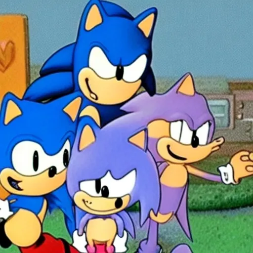 Prompt: Sonic Family guy from ( 2 5 7 8 )