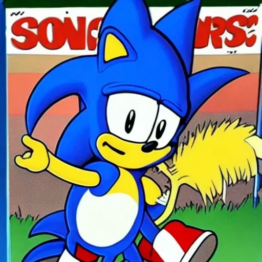 Prompt: Sonic The Simpsons from ( 3 5 8 3 )
