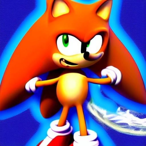 Prompt: Sonic OC, who's named Tonic the fox, photorealistic