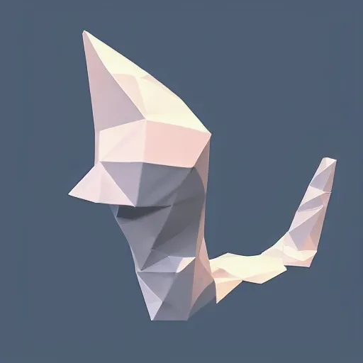 Prompt: Low poly tails Photo