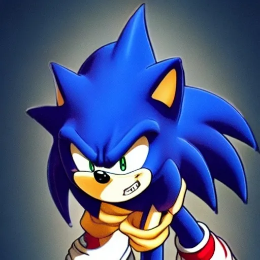 Prompt: Excite Me sonic the hedgehog and say l Character animation which dragon ball Z studio ghibli how to beat up Grease sonic on Suki Taxila Japanese anime Art detail artstation Camera look at all these details