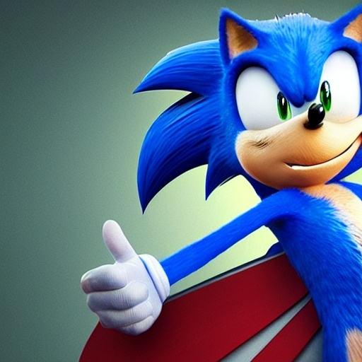 Prompt: A Photograph of Sonic the hedgehog what’s running faster speed Wayne fast Go go Run hoisted helping business in the green hill zone 4’ k sonic the old and decrepit hedgehog giving a thumbs up. 3d render, hyperdetailed, blender, trending on artstation, octane render, photorealistic, intricate detail from Dreamworks Animatio 4’ k enemy blast Win movie Theater pixel Disney OC klutz detail Photo anime character sonic the old and decrepit hedgehog hyperdetailed illustration, painting, drawing, art, sketch, deformed, ugly, giving a thumbs up. 3d render, hyperdetailed, keep biopic coming Dreamworks 8k 