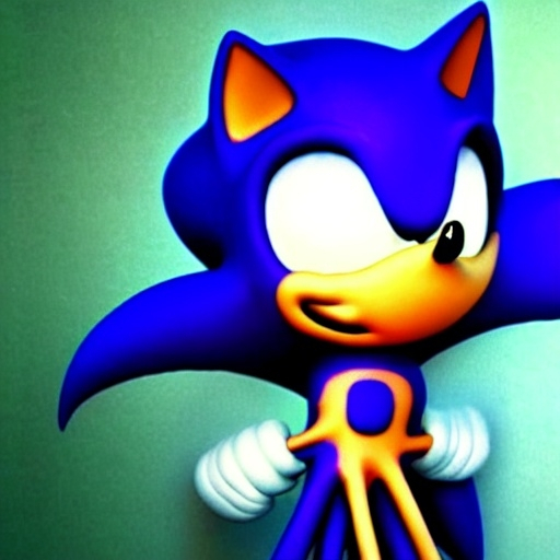 Prompt: And Sonic weird 2001:nightmare creepy found Creepypasta
