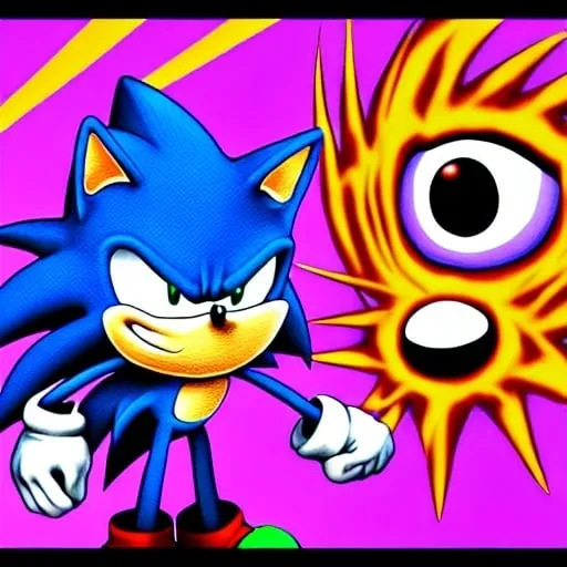 Prompt: sonic.exe horror Creepypasta digital art "weird sonic egh deviantart" MS paint artterrible dr eggman mma illustration,3 ,D 4 , K painting, drawing, art, green Rogh creepy found sketch art detail 6 , 4 4 , K photograph total mouth eyeball eyeball flashing light fire head screaming light