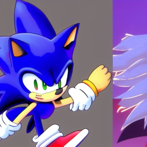 Prompt: Excite Me sonic the hedgehog and say l Character animation which dragon ball Z studio ghibli how to beat up Grease sonic on Suki Taxila Japanese anime Art detail artstation Camera look at all these details