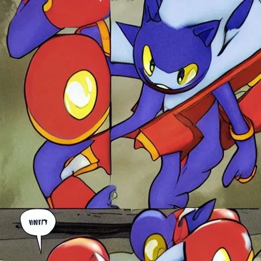 Prompt: sanic gets trolled image panel