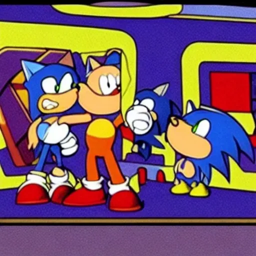 Prompt: Sonic Family guy from ( 2 5 7 8 )