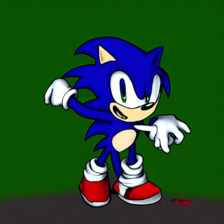 Prompt: “ weird sonic deviantart ”