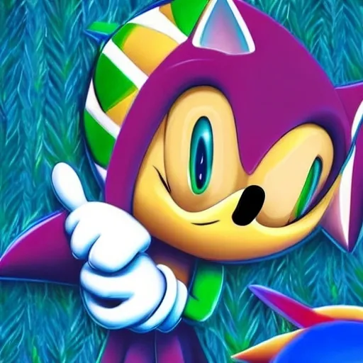 Prompt: Sonic Cute Hawaii cute baby hedgehog OC Green hill zone 1 Faster speed of on Art what’s his name Sonik The daBaby cute baby Siri honesty Courts ireland