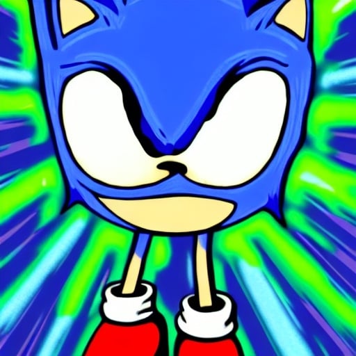 Prompt: sonic.exe horror Creepypasta digital art "weird sonic egh deviantart" MS paint artterrible dr eggman  mma illustration,3 ,D 4 , K  painting, drawing, art, green Rogh creepy found  sketch art detail 6 , 4 4 , K photograph total mouth eyeball eyeball flashing light fire head screaming light