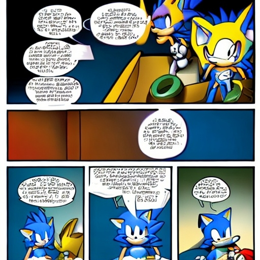 Prompt: Sonic gets fired And the panel