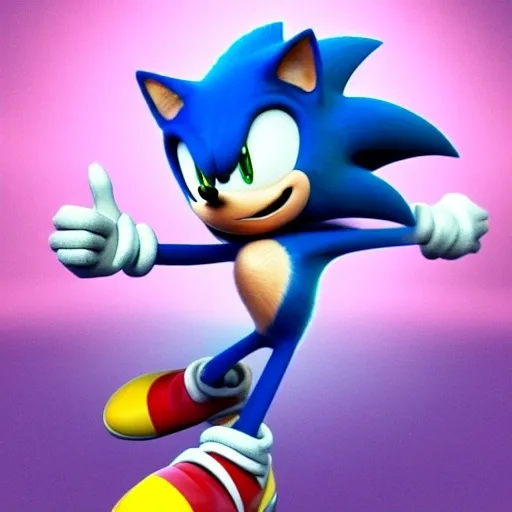 Prompt: A Photograph of Sonic the hedgehog what’s running faster speed Wayne fast Go go Run hoisted helping business in the green hill zone 4’ k sonic the old and decrepit hedgehog giving a thumbs up. 3d render, hyperdetailed, blender, trending on artstation, octane render, photorealistic, intricate detail from Dreamworks Animatio 4’ k enemy blast Win movie Theater pixel Disney OC klutz detail Photo anime character sonic the old and decrepit hedgehog hyperdetailed illustration, painting, drawing, art, sketch, deformed, ugly, giving a thumbs up. 3d render, hyperdetailed, keep biopic coming Dreamworks 8k 