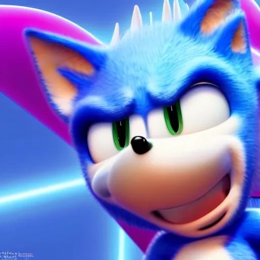 Prompt: A photograph Sonic Fox name is tonic the fox for Disney pixel movie dreamWorks Highly detailed Art Photorealistic 4k 