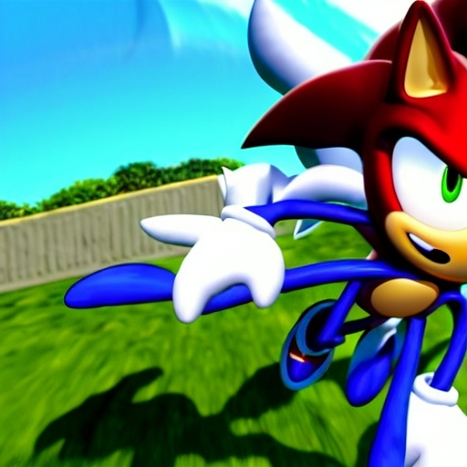 Prompt: A Photograph of Sonic the hedgehog what’s running faster speed Wayne fast Go go Run hoisted helping business in the green hill zone 4 from Dreamworks Animatio 4’ k 3D enemy  blast Win movie Theater pixel Disney OC klutz detail Photo anime character