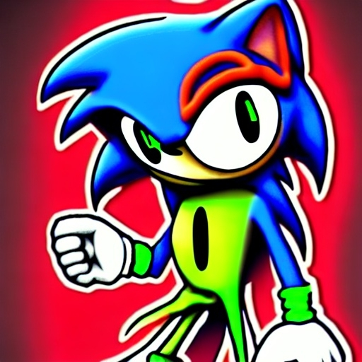 Prompt: creepypasta Sonic.Exe for scary red eyes flashlight torque Black creepy found Break laughing 