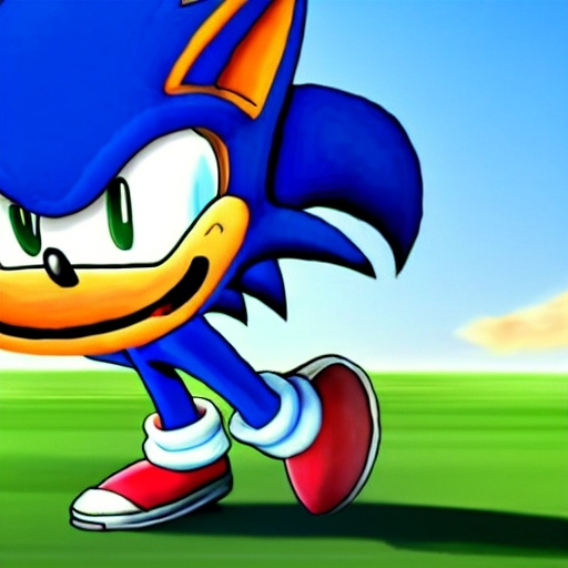 Prompt: What Sonic Simpsons will Sports playing the football Game from what sonic is fastest life Speed run is his wife he kick the soccer ball for detail Simpsons