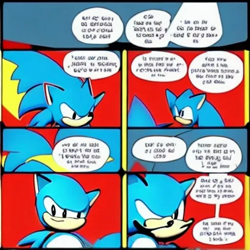 Prompt: Sonic gets trolled image panel