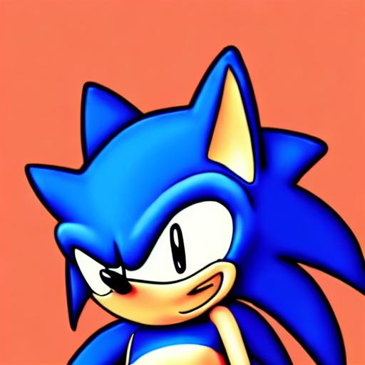 Prompt: sonic the hedgehog vector art, sharp line sanic Art Sonicuh
