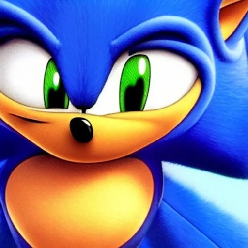 Prompt: A Cartoon weird sonic the Hedgehog  A blue Hedgehog was really fast his wife rimming the booby human friendly