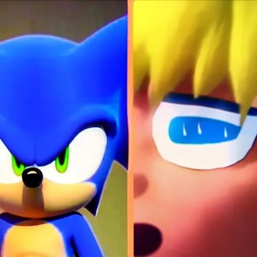 Prompt: Excite Me sonic the hedgehog and say l Character animation which dragon ball Z studio ghibli how to beat up Grease sonic on Suki Taxila Japanese anime Art detail artstation Camera look at all these details